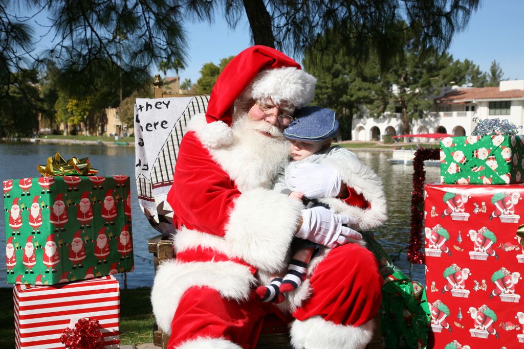 Santa at Christmas Island 2013