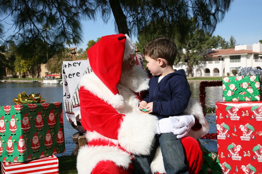 Santa at Christmas Island 2013