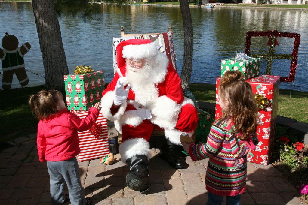 Santa at Christmas Island 2013