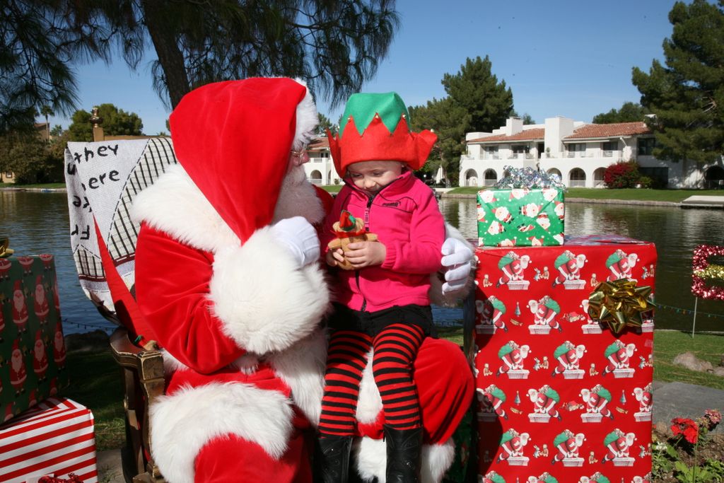 Santa at Christmas Island 2013