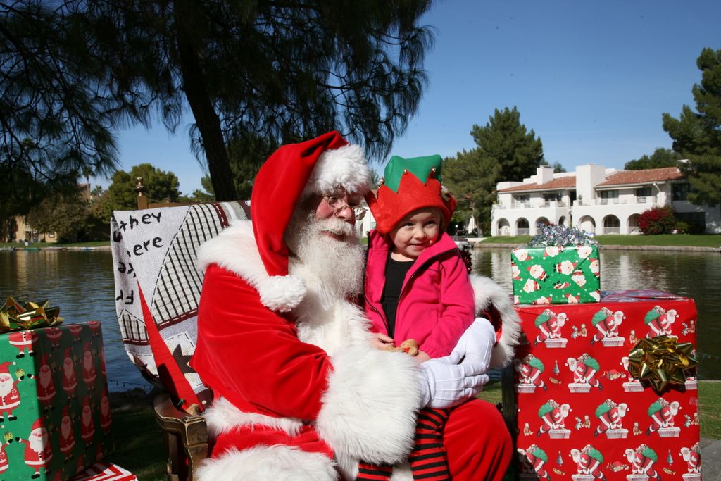 Santa at Christmas Island 2013