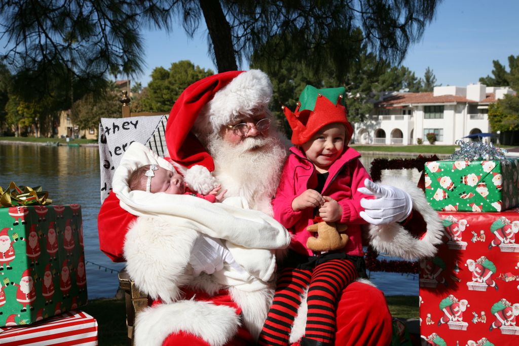 Santa at Christmas Island 2013