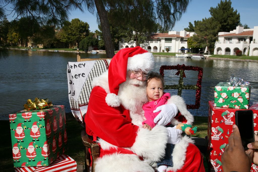 Santa at Christmas Island 2013