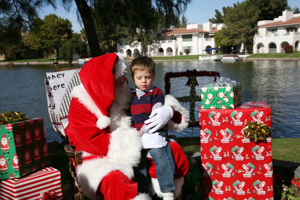 Santa at Christmas Island 2013