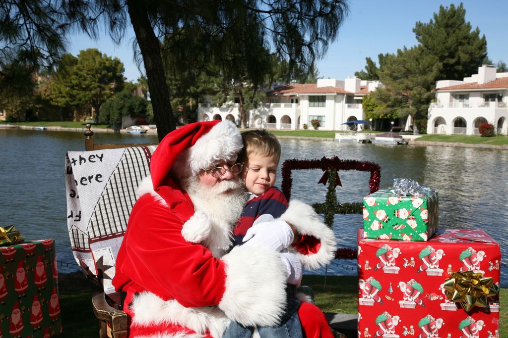 Santa at Christmas Island 2013