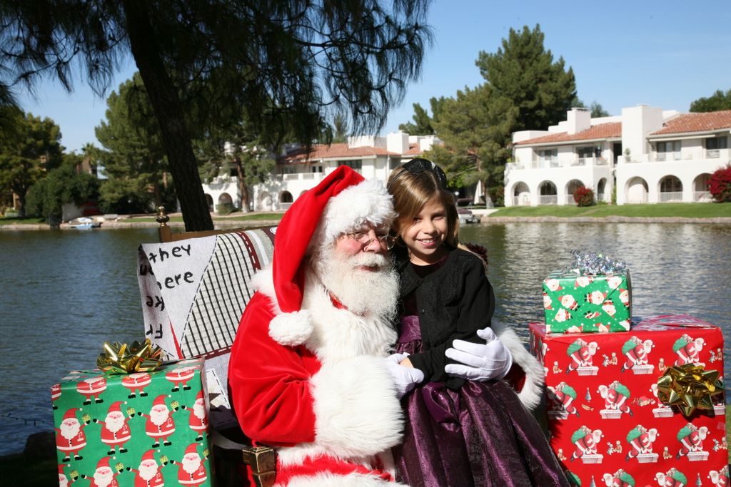 Santa at Christmas Island 2013