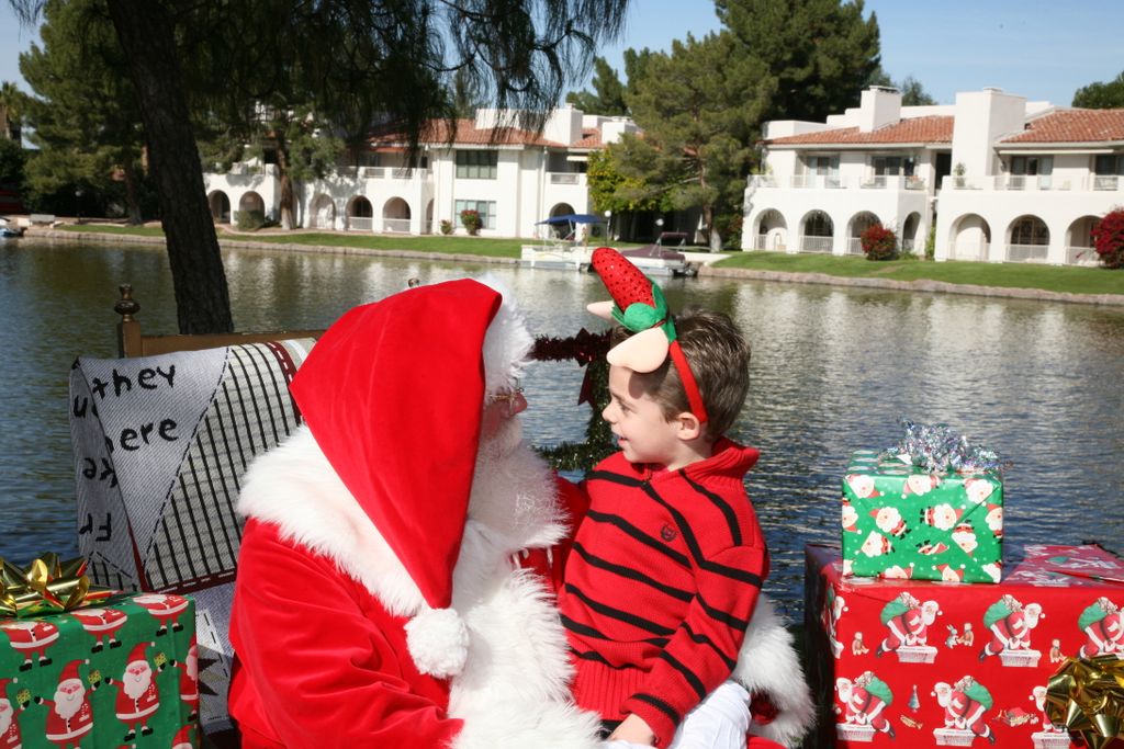 Santa at Christmas Island 2013