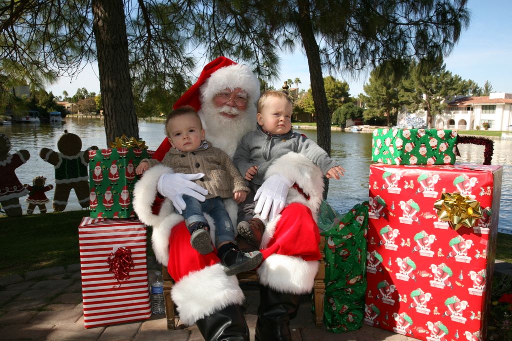 Santa at Christmas Island 2013