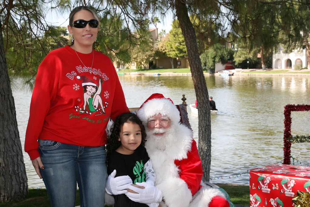 Santa at Christmas Island 2013