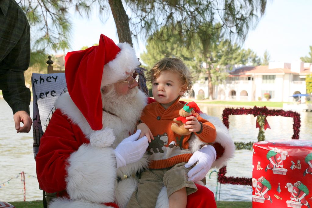 Santa at Christmas Island 2013