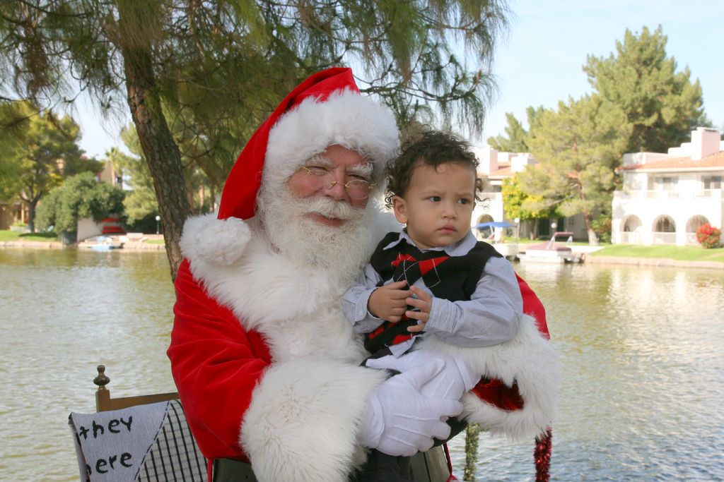 Santa at Christmas Island 2013