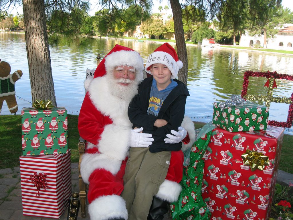 Santa at Christmas Island 2013