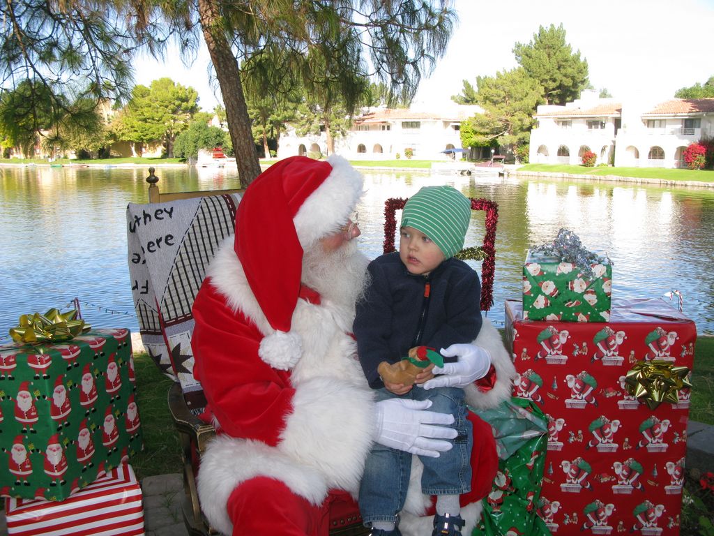 Santa at Christmas Island 2013