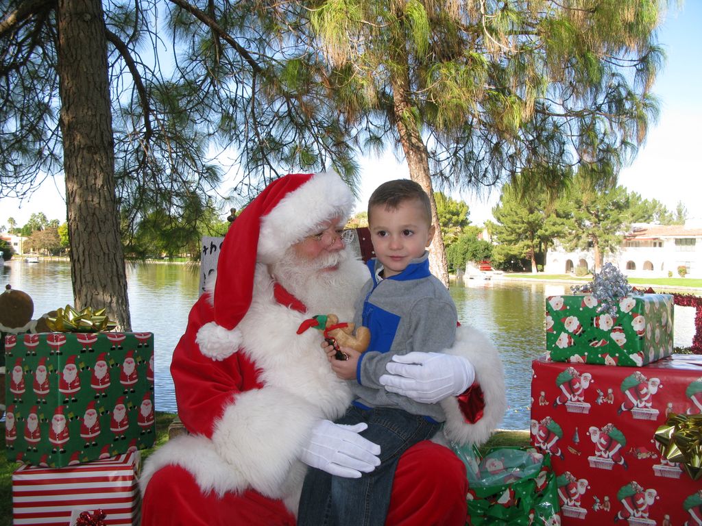 Santa at Christmas Island 2013