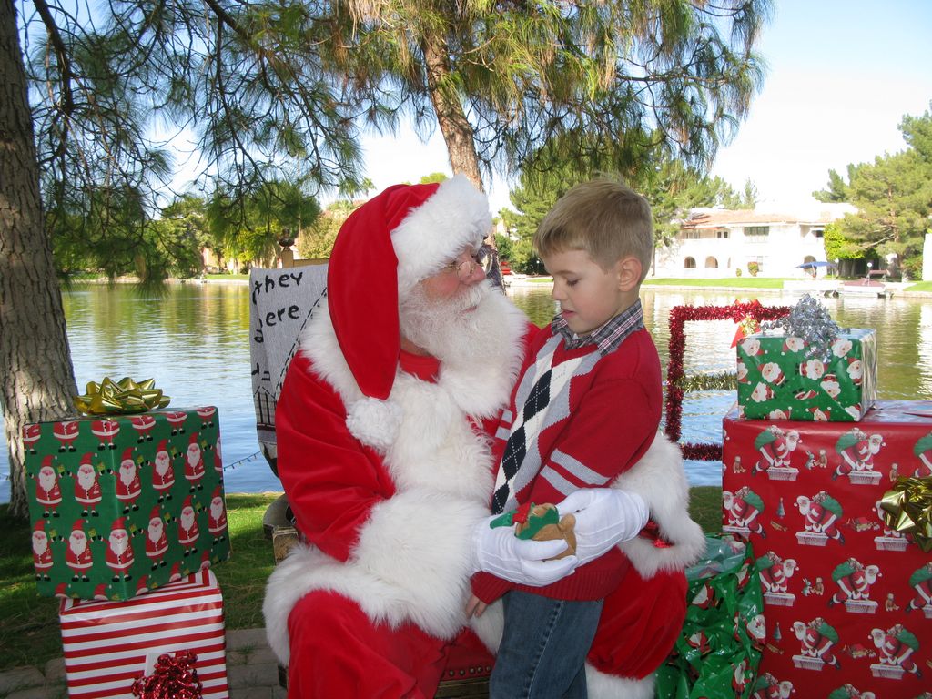 Santa at Christmas Island 2013