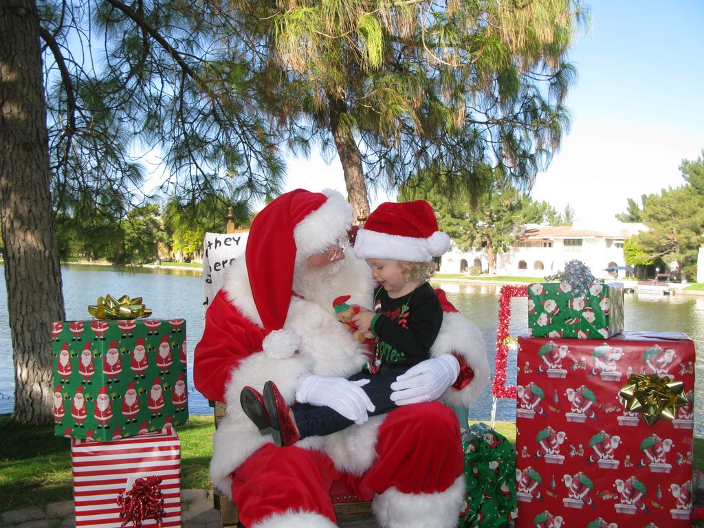 Santa at Christmas Island 2013