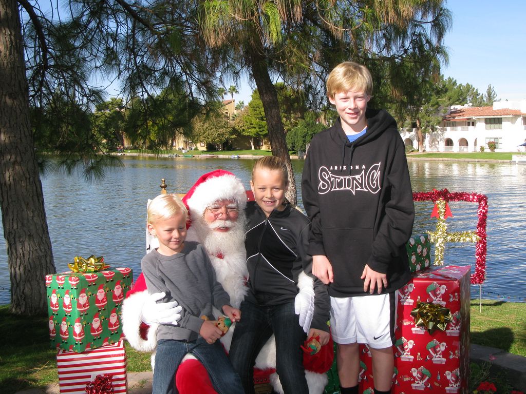 Santa at Christmas Island 2013