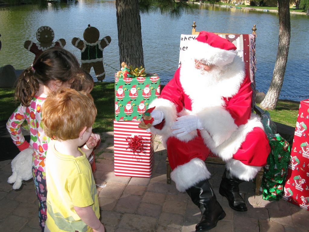 Santa at Christmas Island 2013