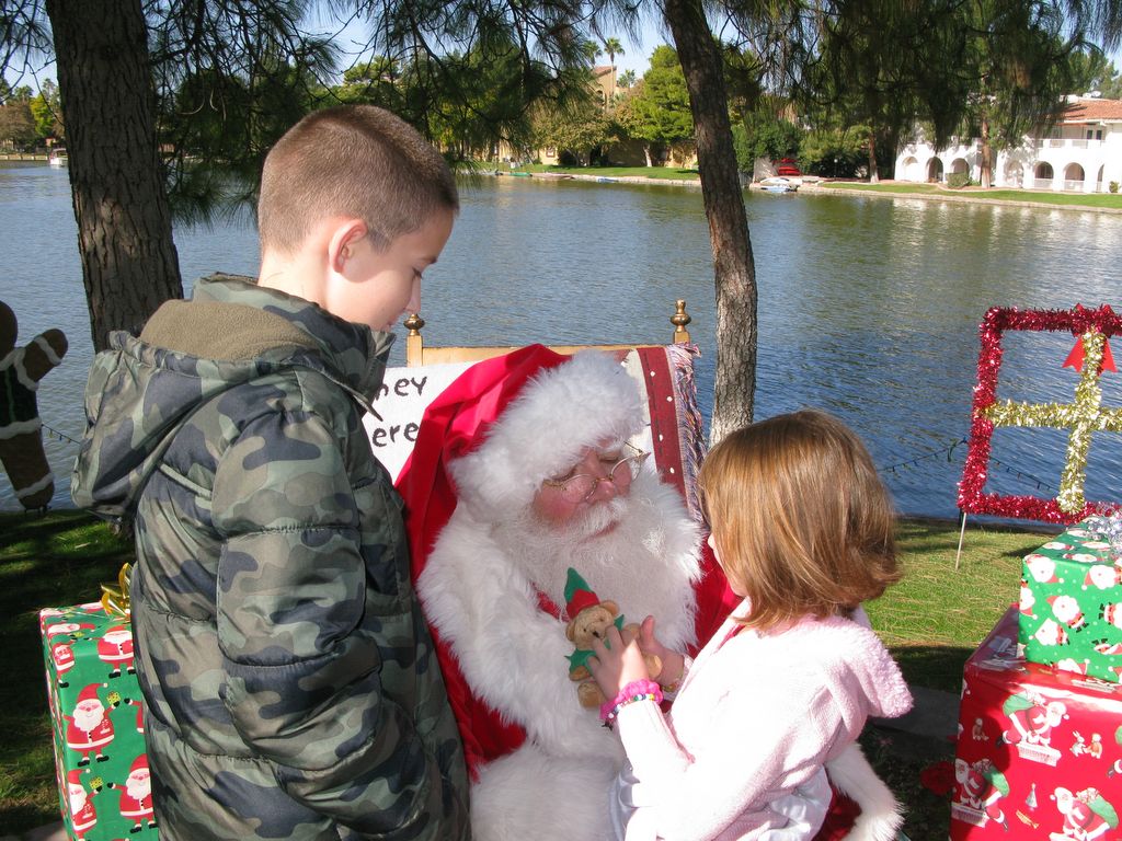 Santa at Christmas Island 2013