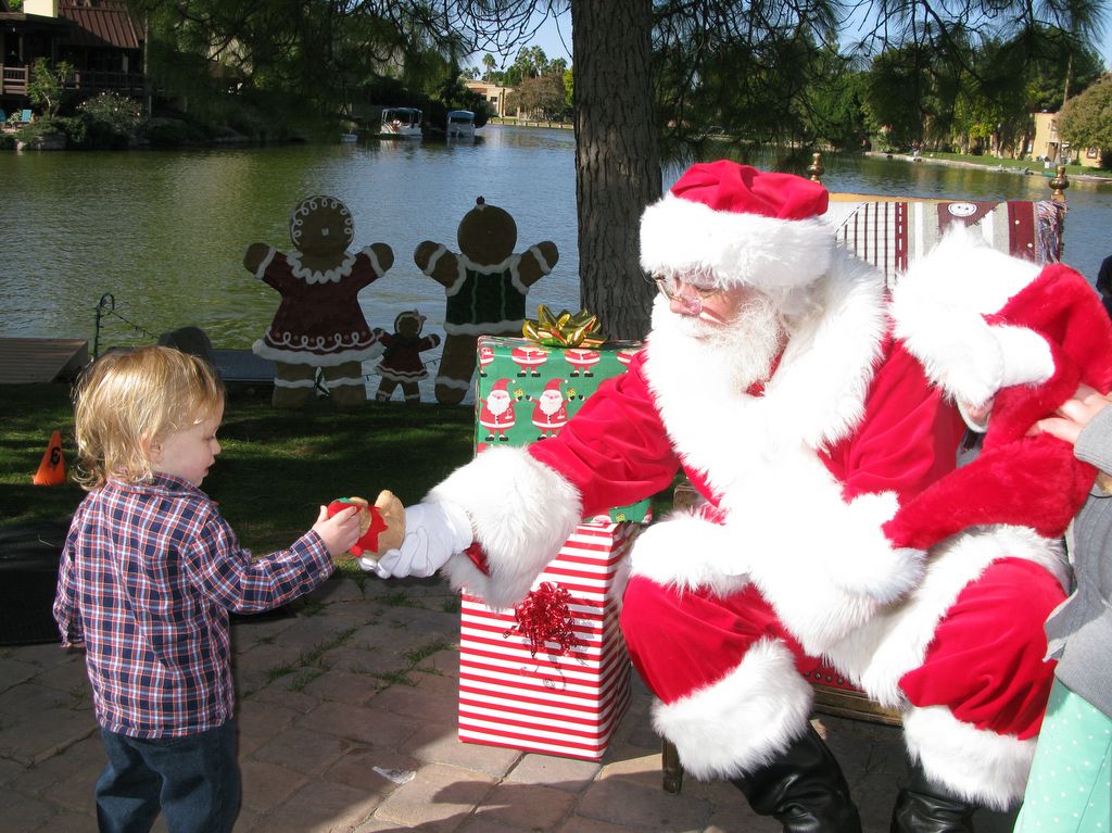 Santa at Christmas Island 2013