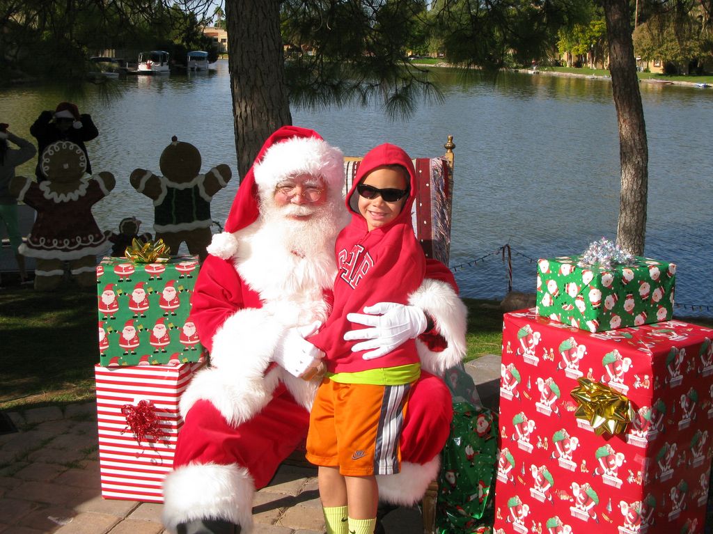 Santa at Christmas Island 2013