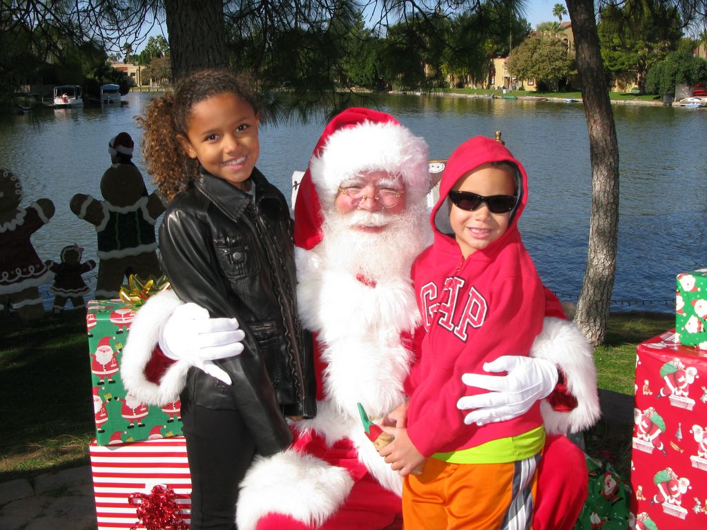 Santa at Christmas Island 2013