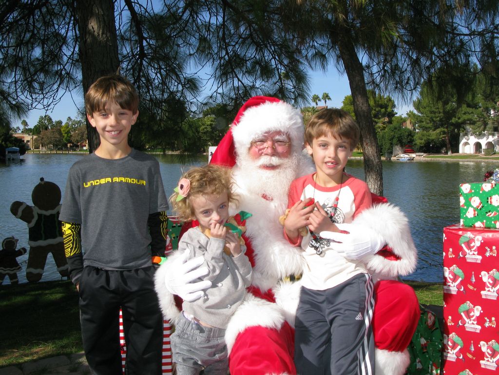 Santa at Christmas Island 2013