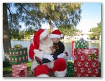 Santa at Christmas Island 2013