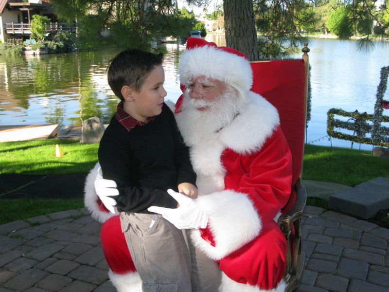 Santa at Christmas Island 2014