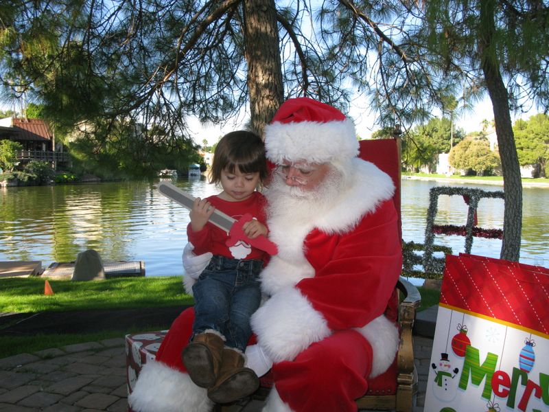 Santa at Christmas Island 2014