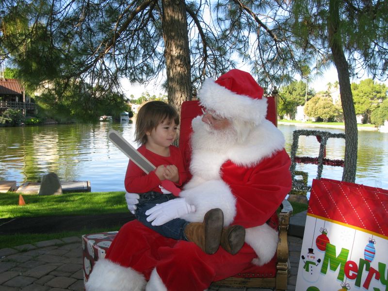 Santa at Christmas Island 2014