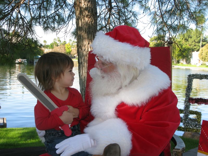 Santa at Christmas Island 2014