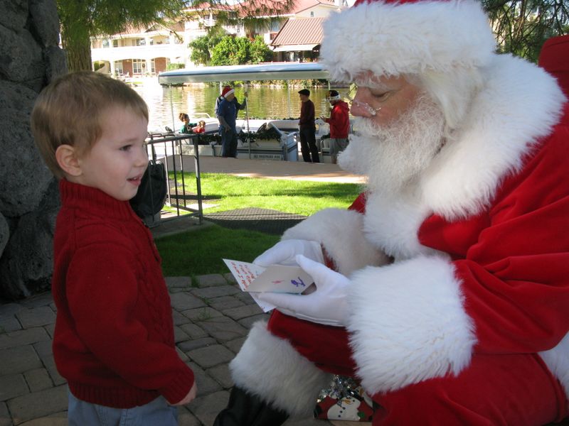 Santa at Christmas Island 2014