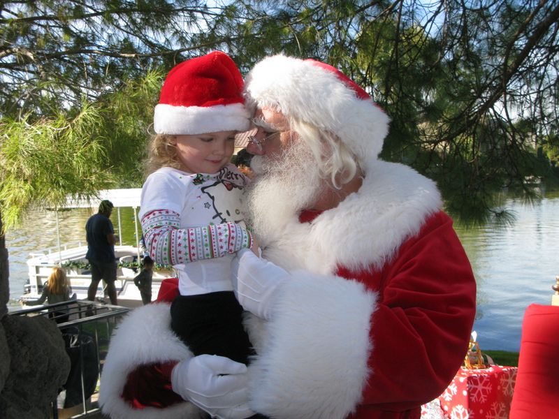 Santa at Christmas Island 2014