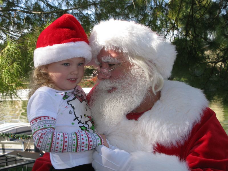 Santa at Christmas Island 2014