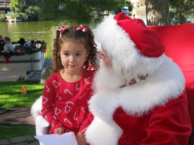 Santa at Christmas Island 2014