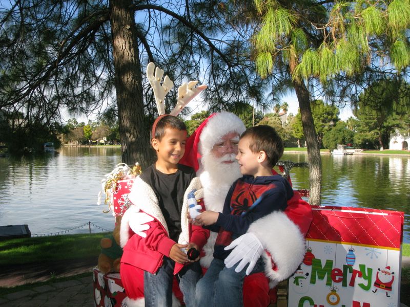 Santa at Christmas Island 2014