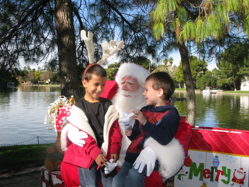 Santa at Christmas Island 2014