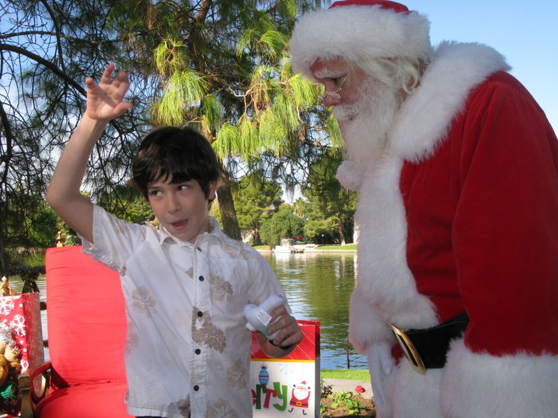 Santa at Christmas Island 2014