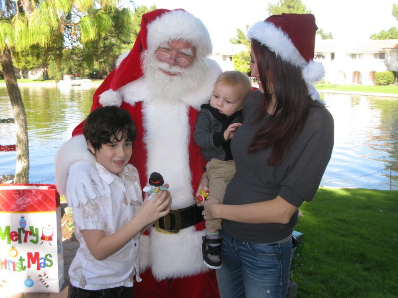 Santa at Christmas Island 2014