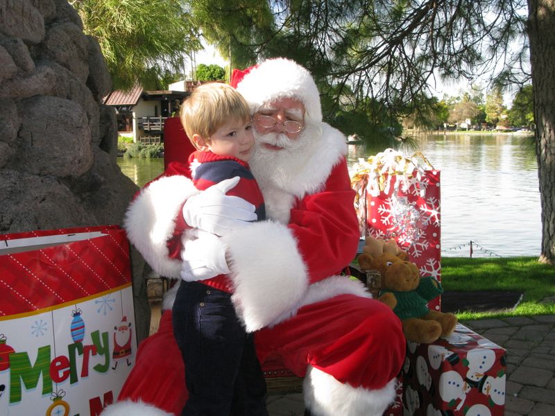 Santa at Christmas Island 2014