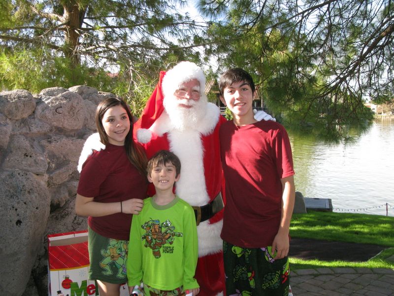 Santa at Christmas Island 2014