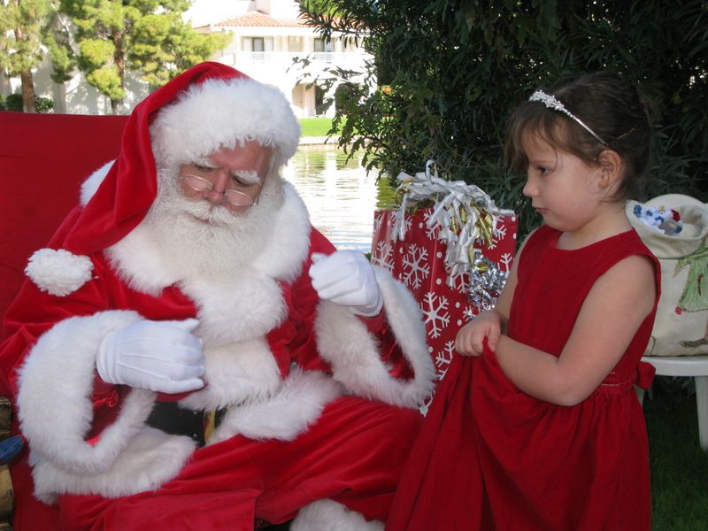 Santa at Christmas Island 2014