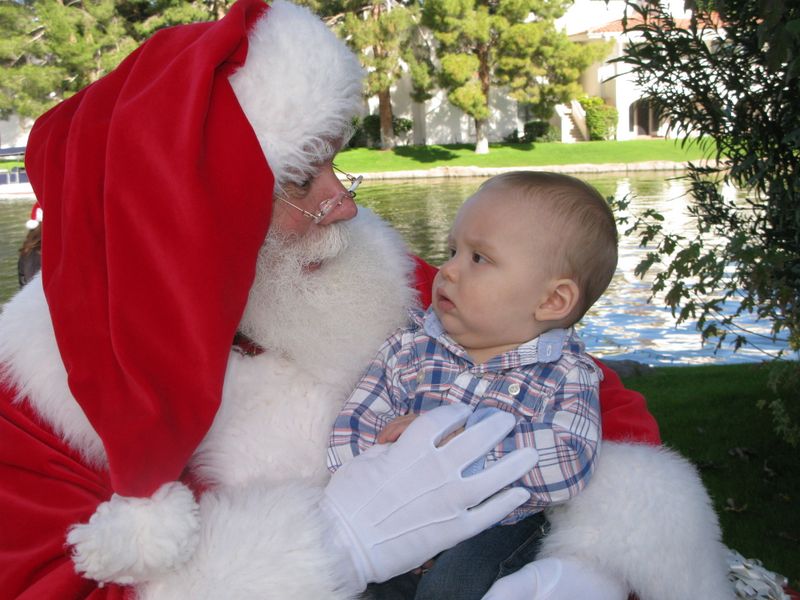 Santa at Christmas Island 2014