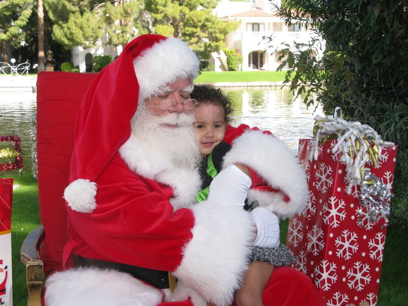 Santa at Christmas Island 2014