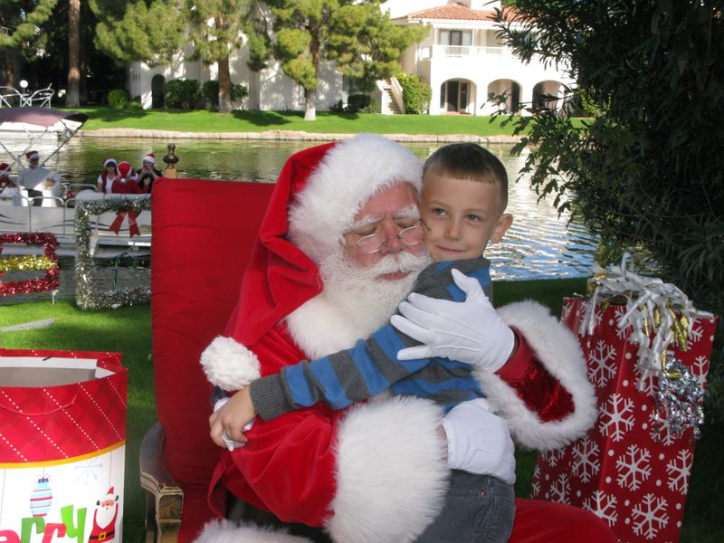 Santa at Christmas Island 2014