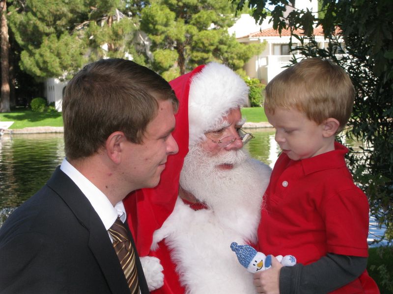 Santa at Christmas Island 2014