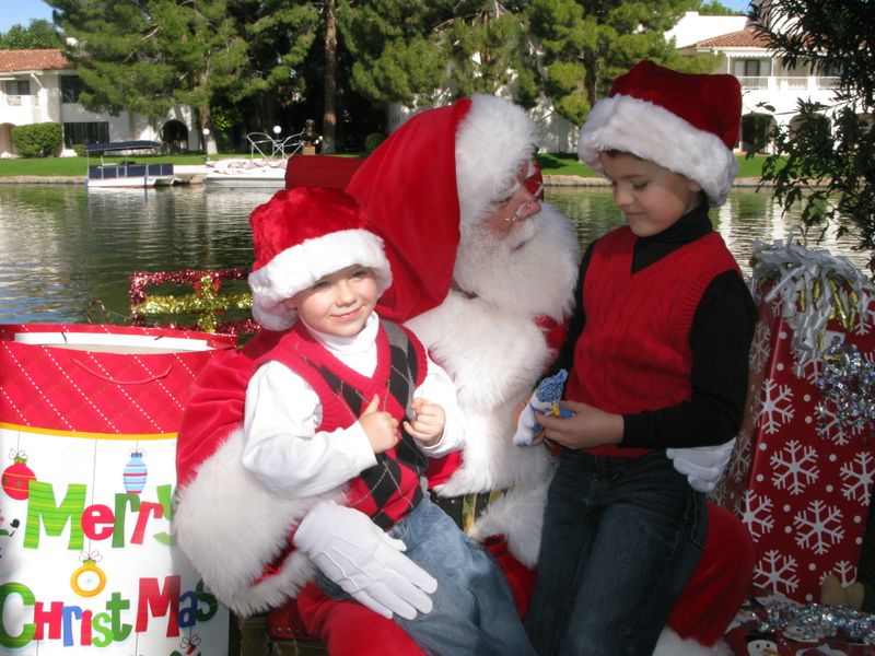 Santa at Christmas Island 2014