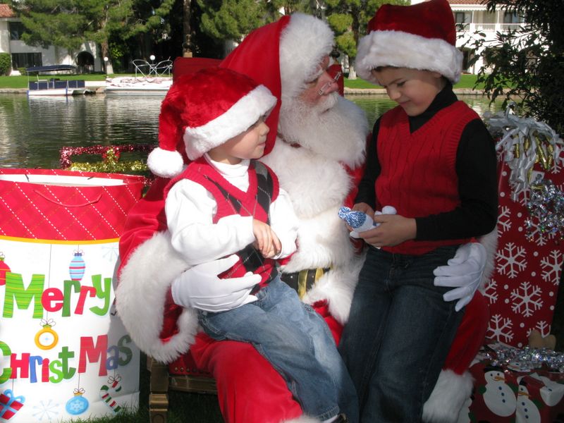 Santa at Christmas Island 2014