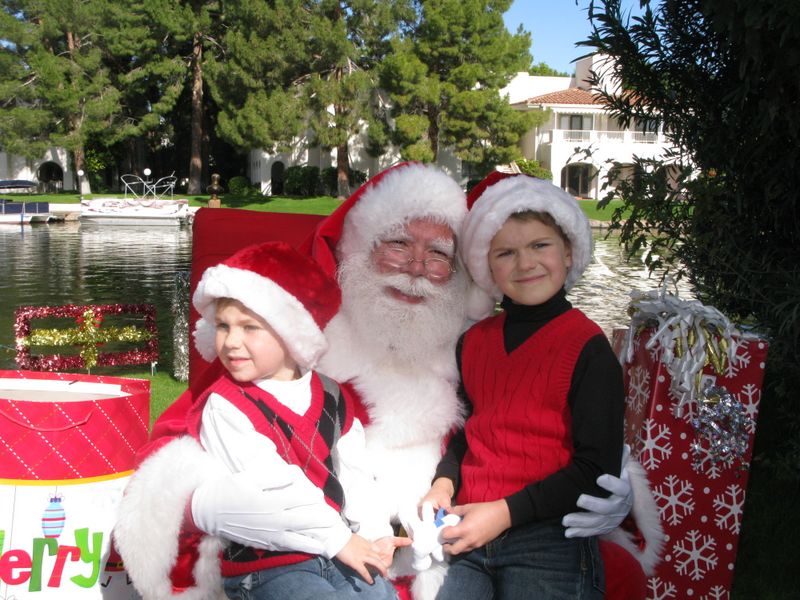 Santa at Christmas Island 2014